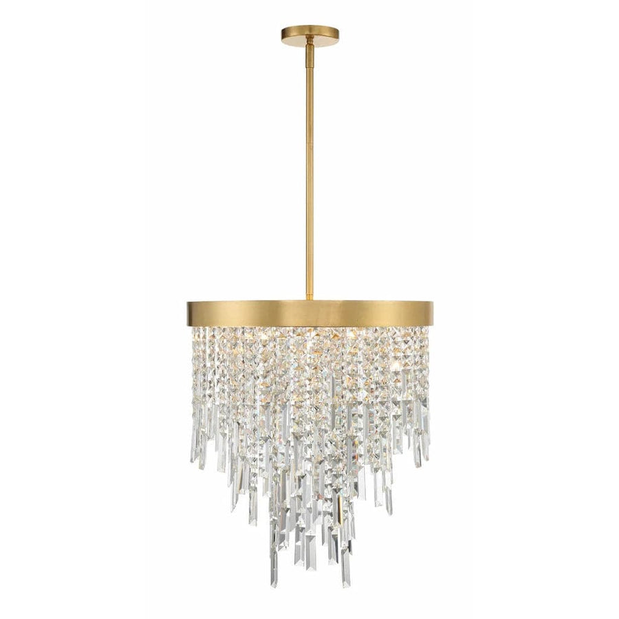 Winfield 5 Light Antique Gold Chandelier-Crystorama Lighting Company-CRYSTO-WIN-215-GA-CL-MWP-Chandeliers-1-France and Son