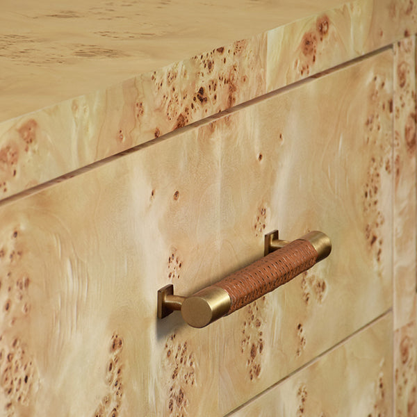 Dressers & Chests Winchester Six Drawer Chest in Natural Burl