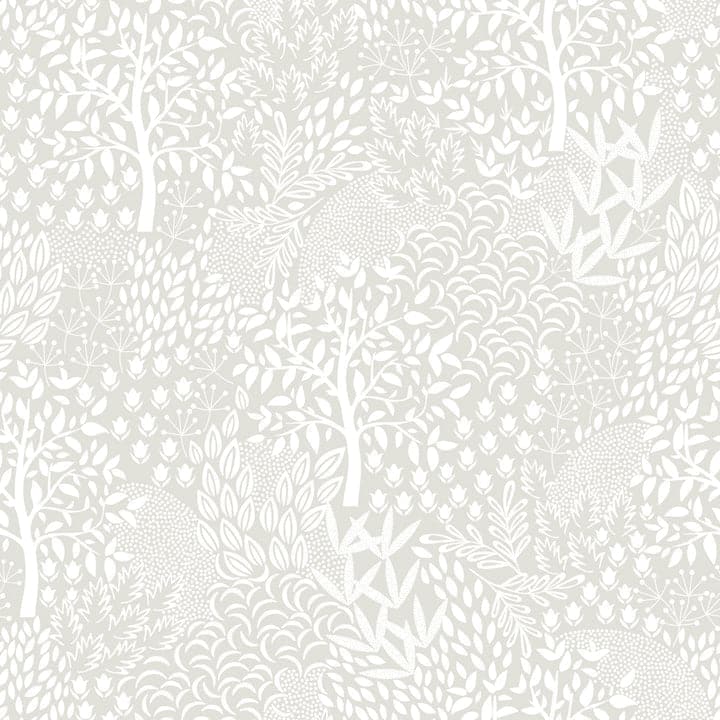 Woodland Fantasy Peel And Stick Wallpaper-Tempaper & Co.-Tempaper-WL10699-Wall PaperFolk White-1-France and Son