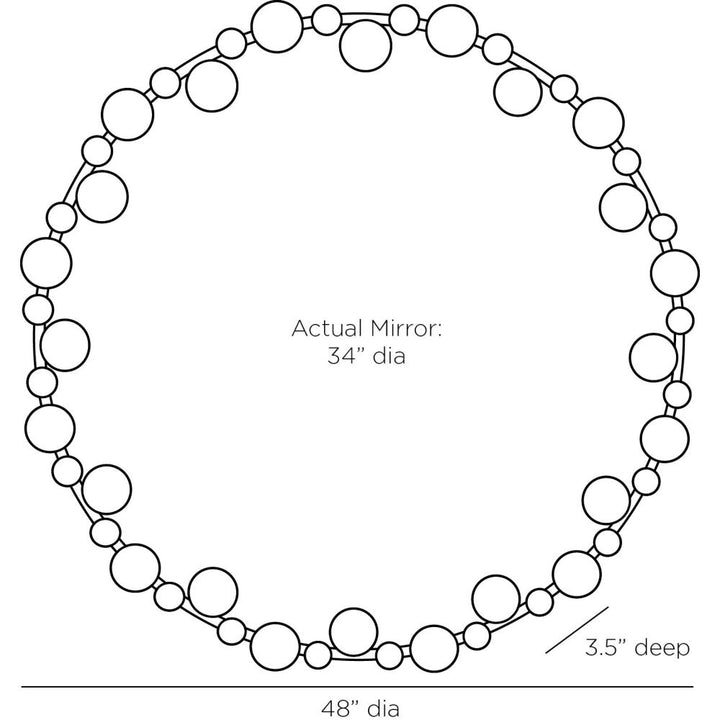 Tessa Mirror - Black