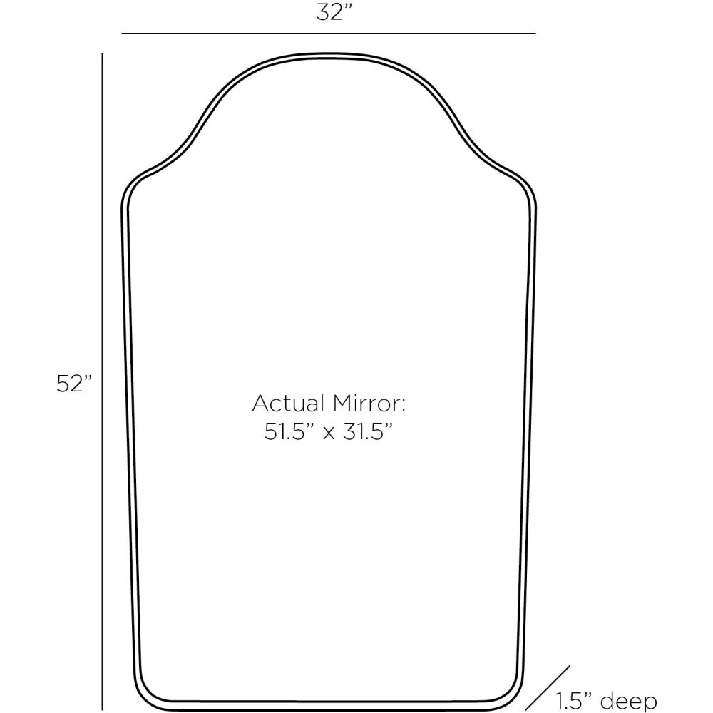 Itzel Mirror - Gold