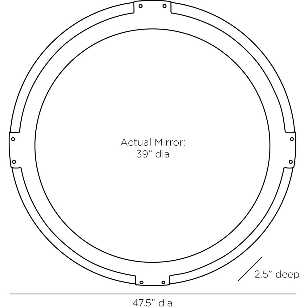 Tariq Mirror - Gold