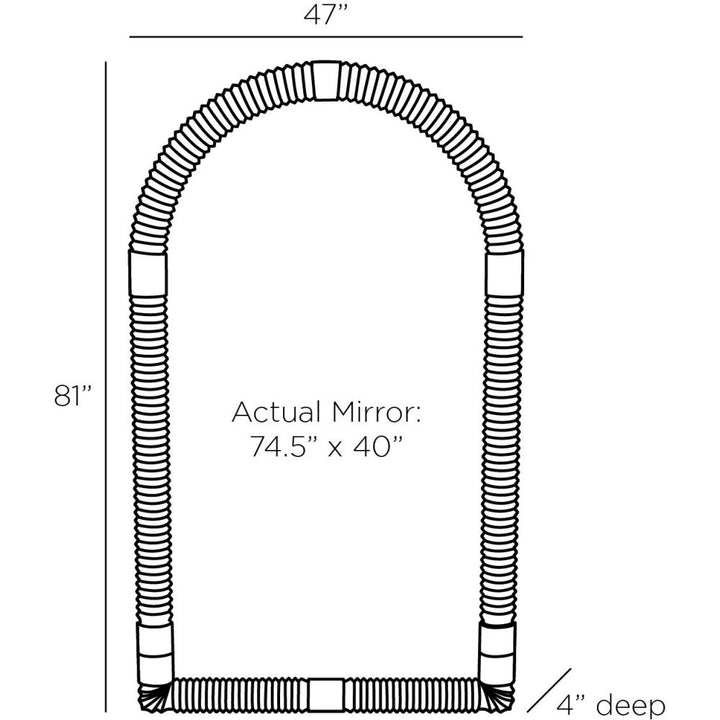 Galena Mirror - Black