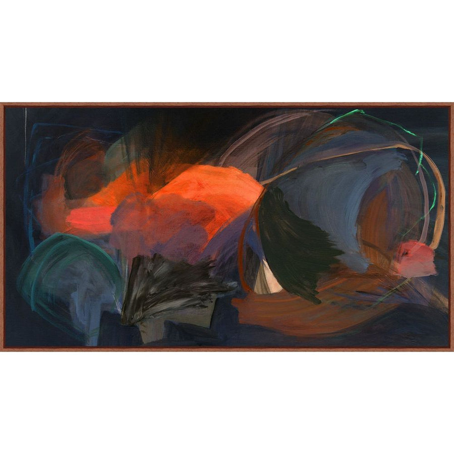 Wall Art Late Night Blur Orange