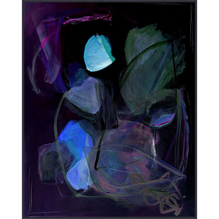 Wall Art Late Night Blur Blue