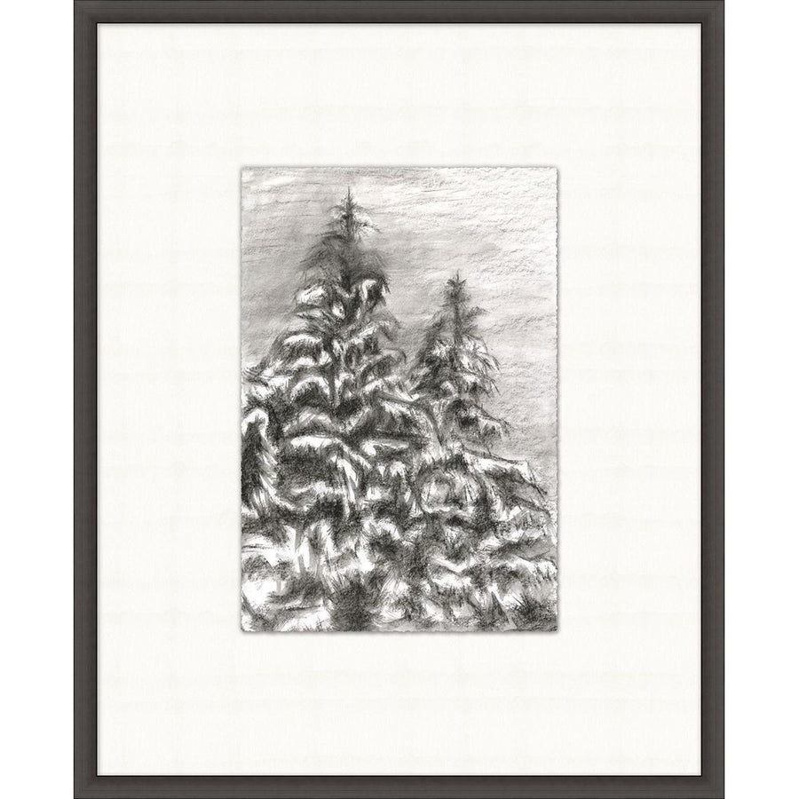 Wall Art Charcoal Pines 1
