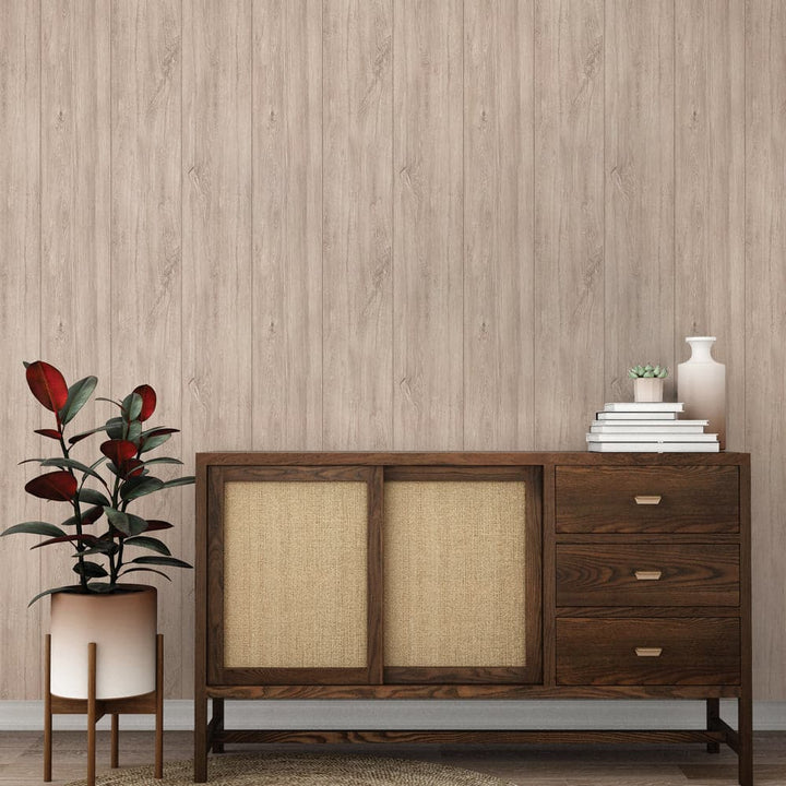 Wide Plank Peel And Stick Wallpaper-Tempaper & Co.-Tempaper-WP15047-Wall PaperWeathered Ebony/Single Roll-6-France and Son