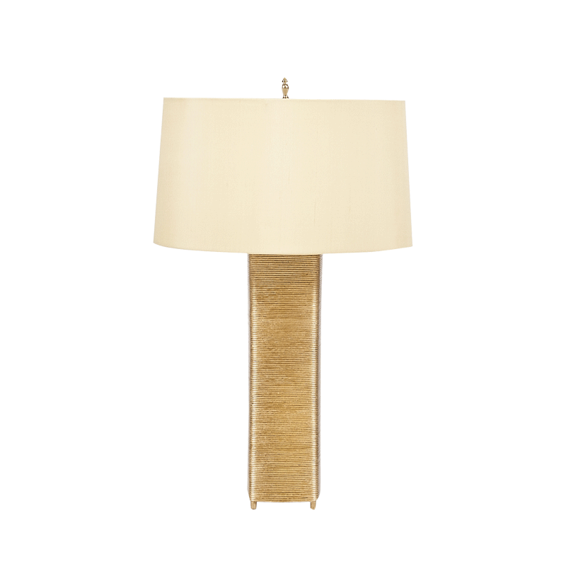 Table Lamps Wrapt - Gold Leafed Wrapped Wire Lamp Base