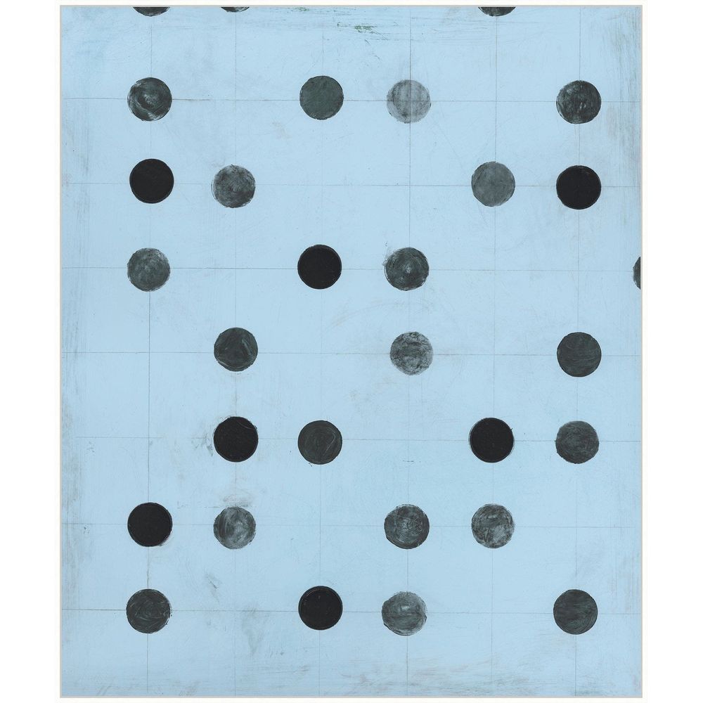 Wall Art Syncopated Grid Blue