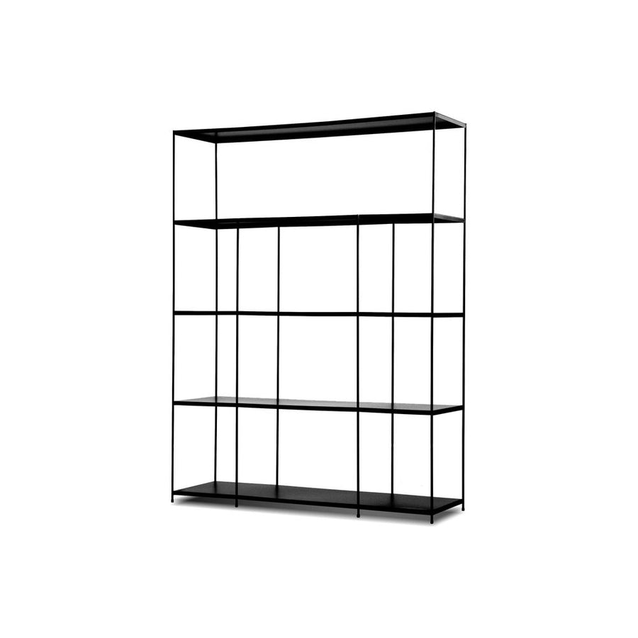 Bookcases & Etageres Etta Wide Bookshelf Black Black Powder Coated Steel Frame