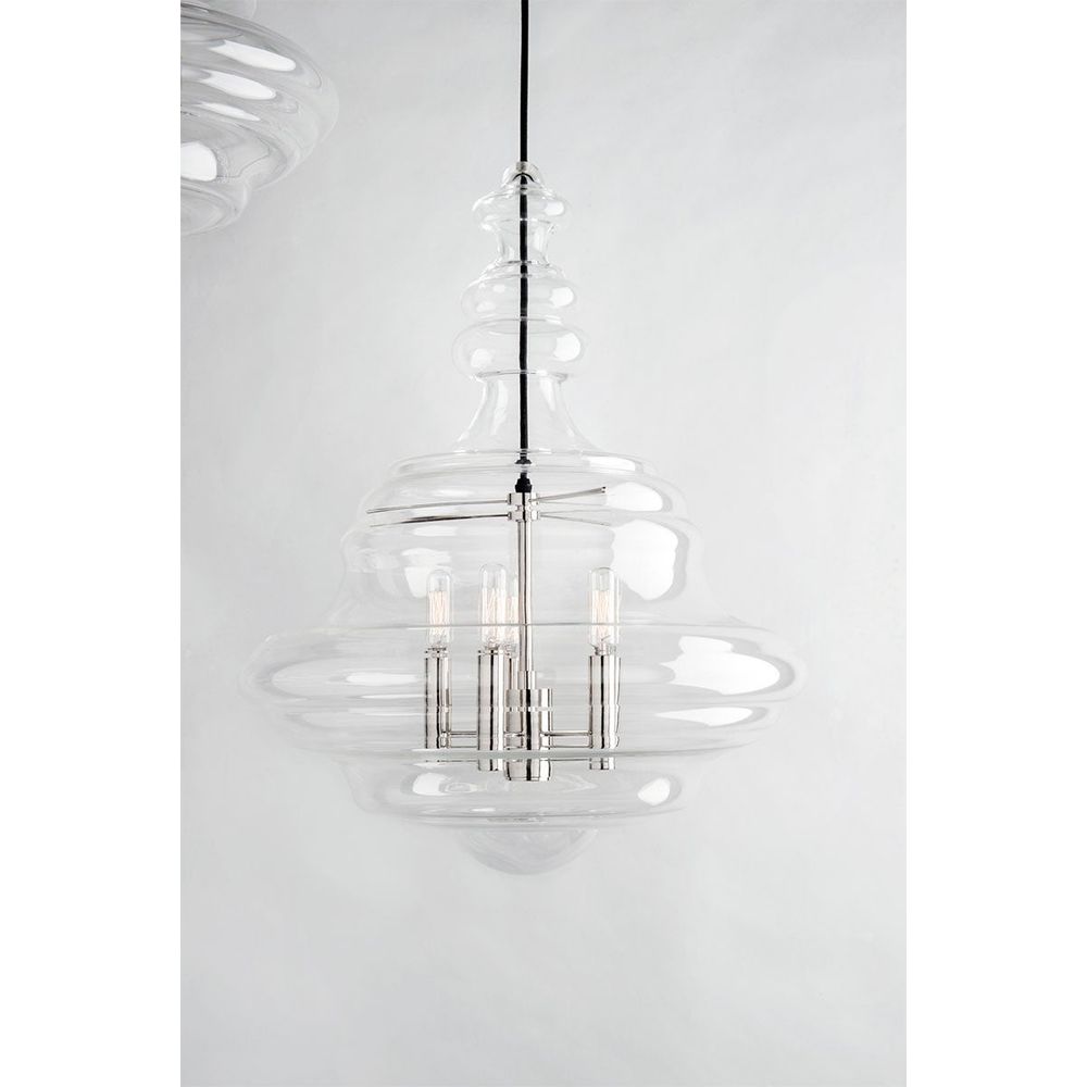 Chandeliers Washington 5 Light Large Pendant Polished Nickel