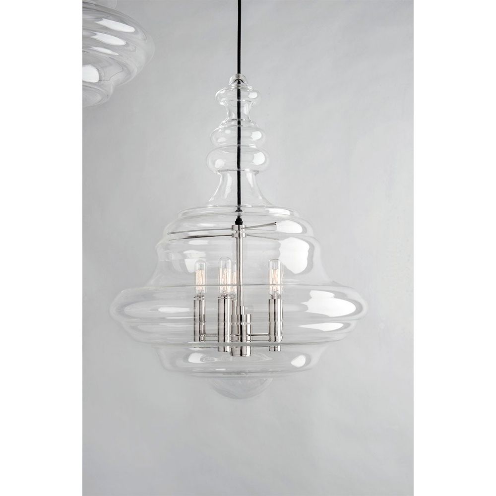 Chandeliers Washington 5 Light Large Pendant Polished Nickel