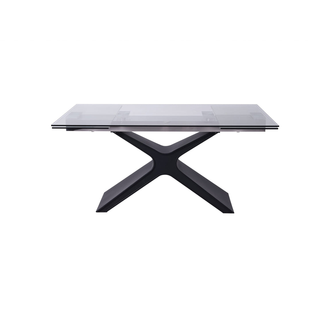 West Extendable Dining Table-Whiteline Modern Living-WHITELINE-DT1716-BLK-Dining Tables-1-France and Son