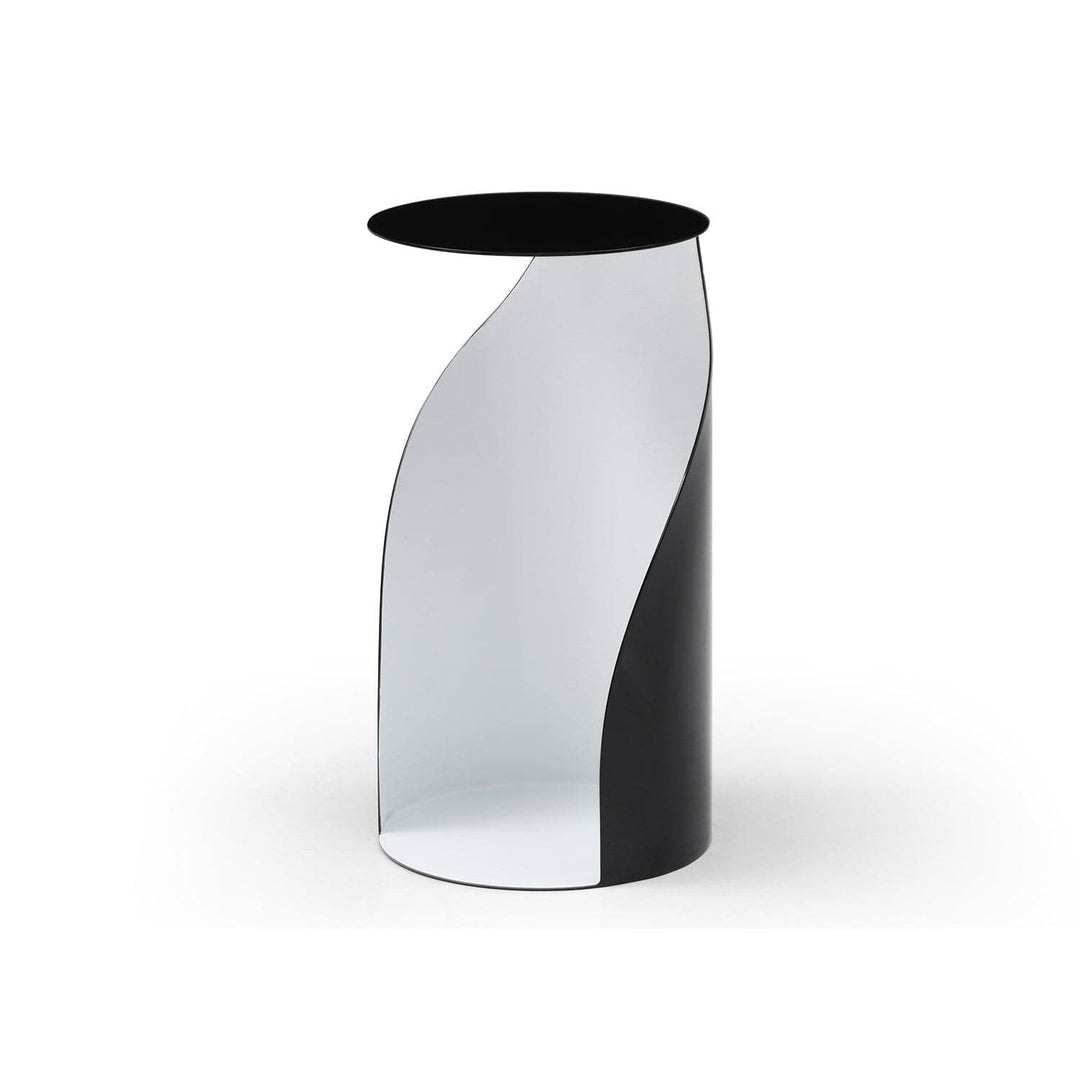 Willie Side Table-Whiteline Modern Living-WHITELINE-ST1874L-BLK/WHT-Side TablesBlack-Large-2-France and Son