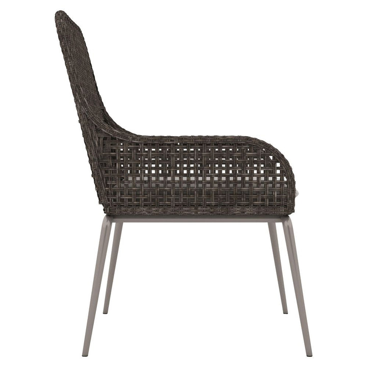 Outdoor Dining Chairs Orne Outdoor Arm Chair-Grey