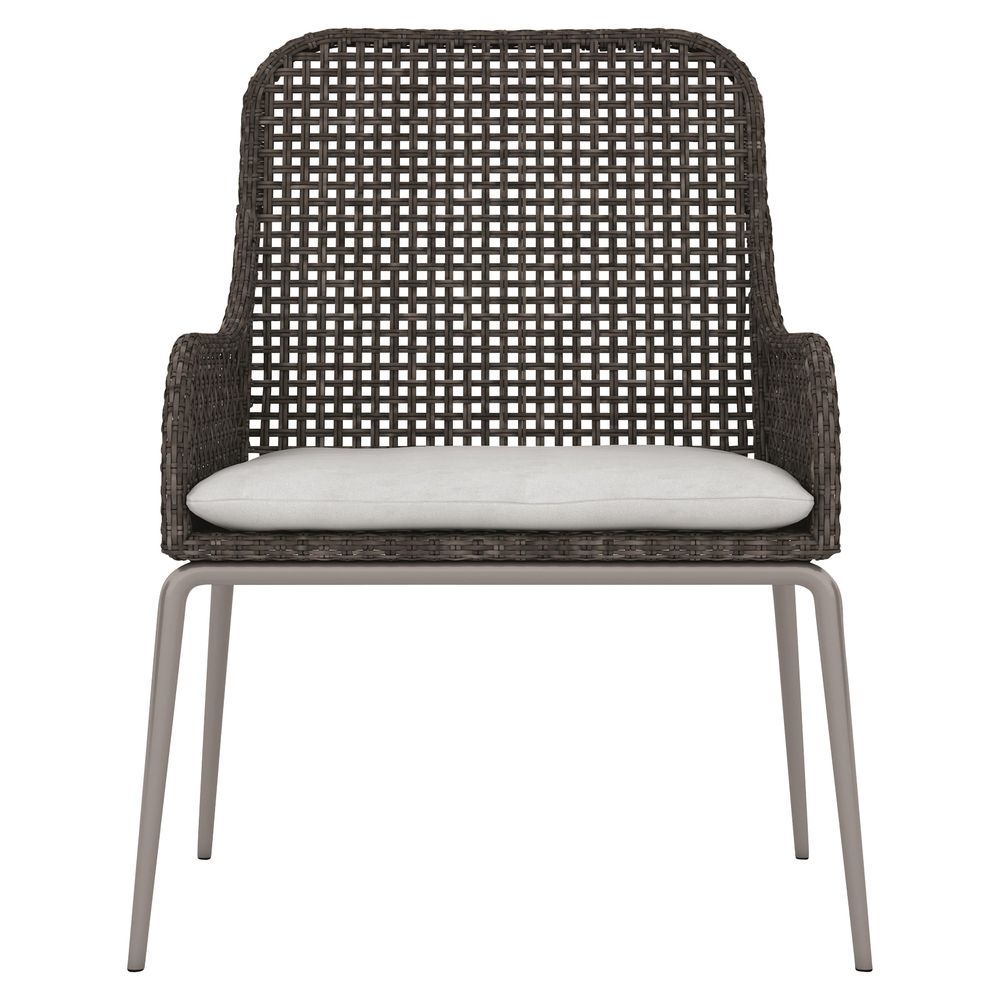 Outdoor Dining Chairs Orne Outdoor Arm Chair-Grey