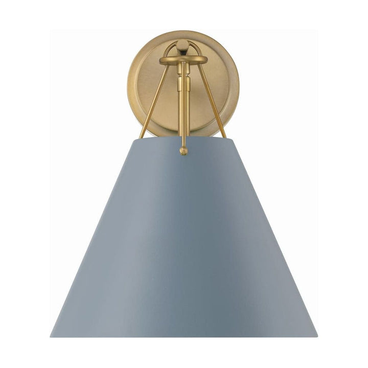 Xavier 1 Light Task Sconce-Crystorama Lighting Company-CRYSTO-XAV-B8311-MK-Wall LightingMatte Black-8-France and Son