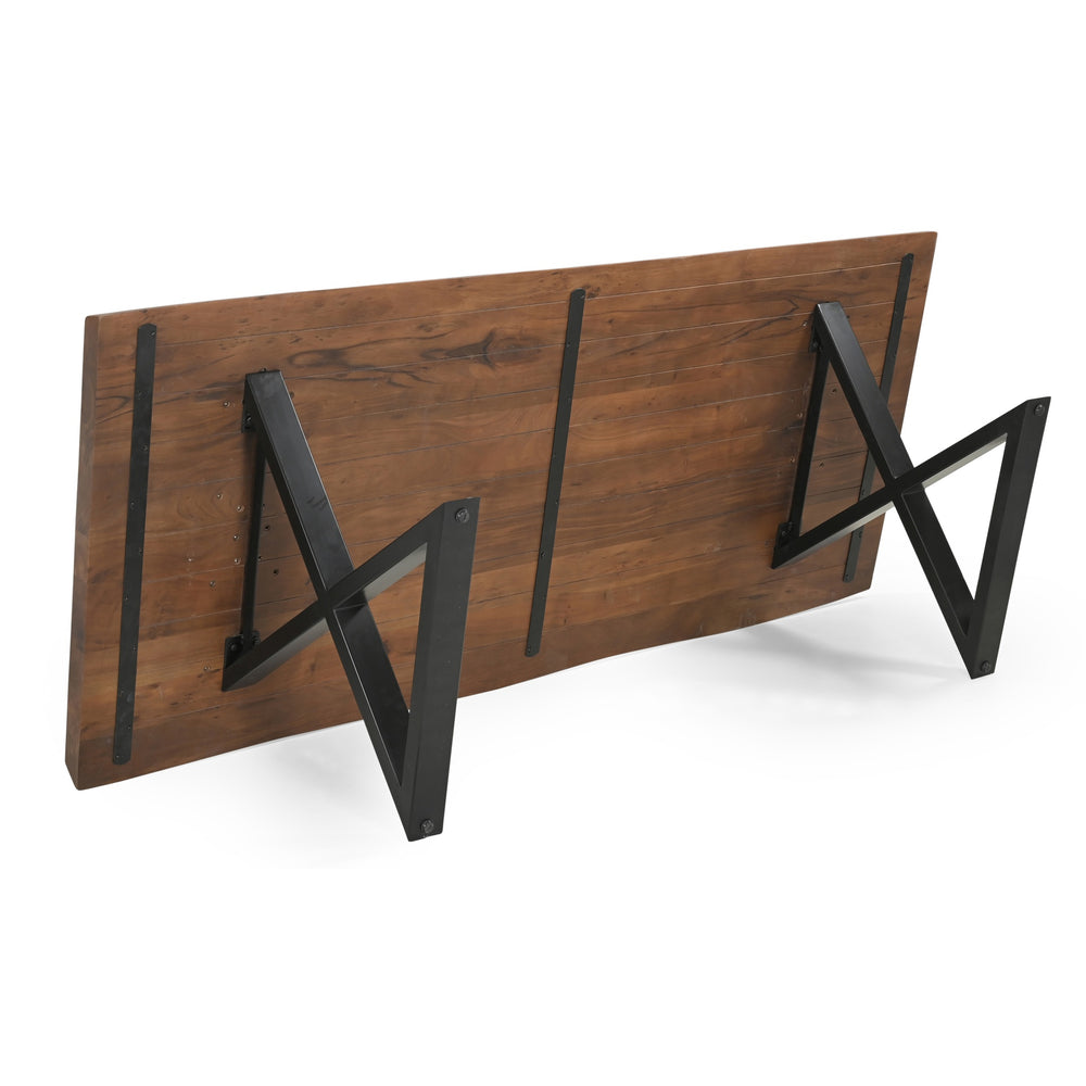 X Shaped Dining Table Base - Brass, Brass