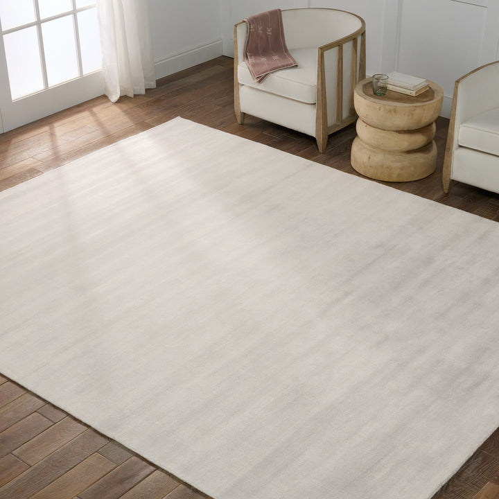 Jaipur Living Yasmin Handmade Solid White Area Rug (12'X15')