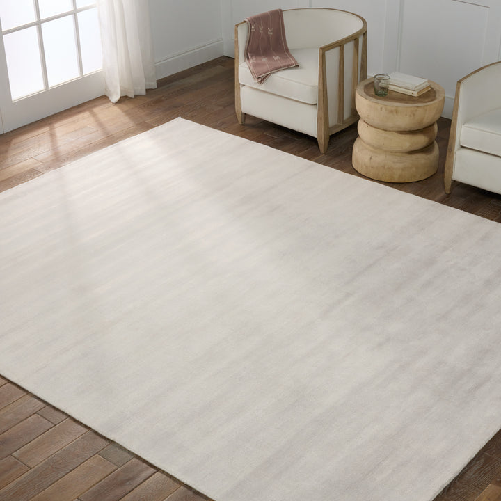 Jaipur Living Yasmin Handmade Solid White Area Rug (5'X8')