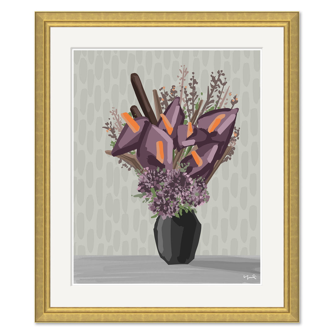 Purple Anthuriums by Soicher Marin