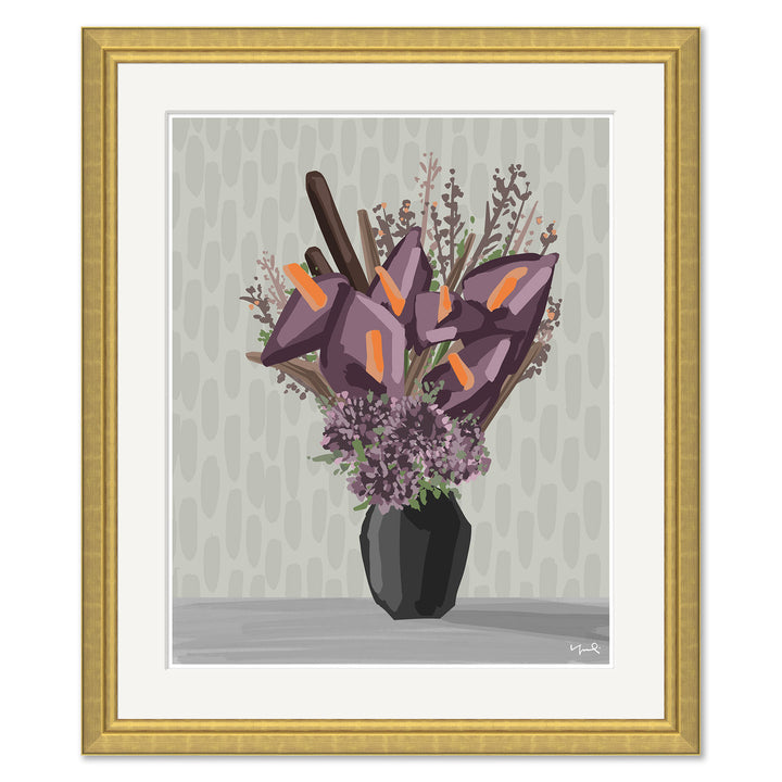 Purple Anthuriums by Soicher Marin