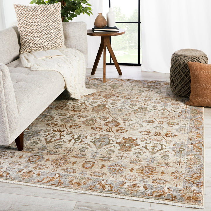 Vibe by Jaipur Living Luana Oriental Beige/ Rust Area Rug (5'X8')