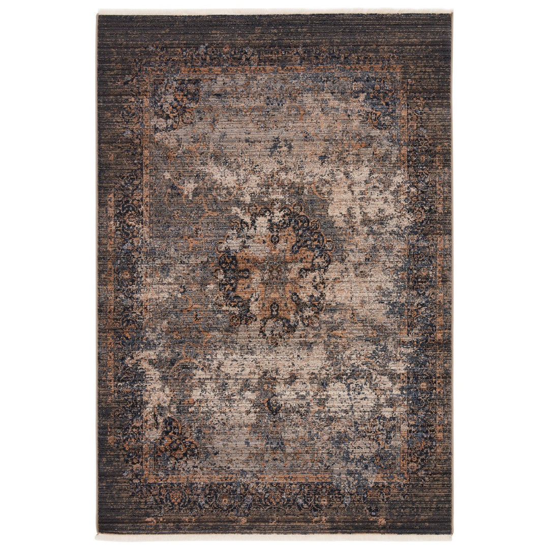 Vibe by Jaipur Living Enyo Medallion Taupe/ Blue Area Rug (10'X14')