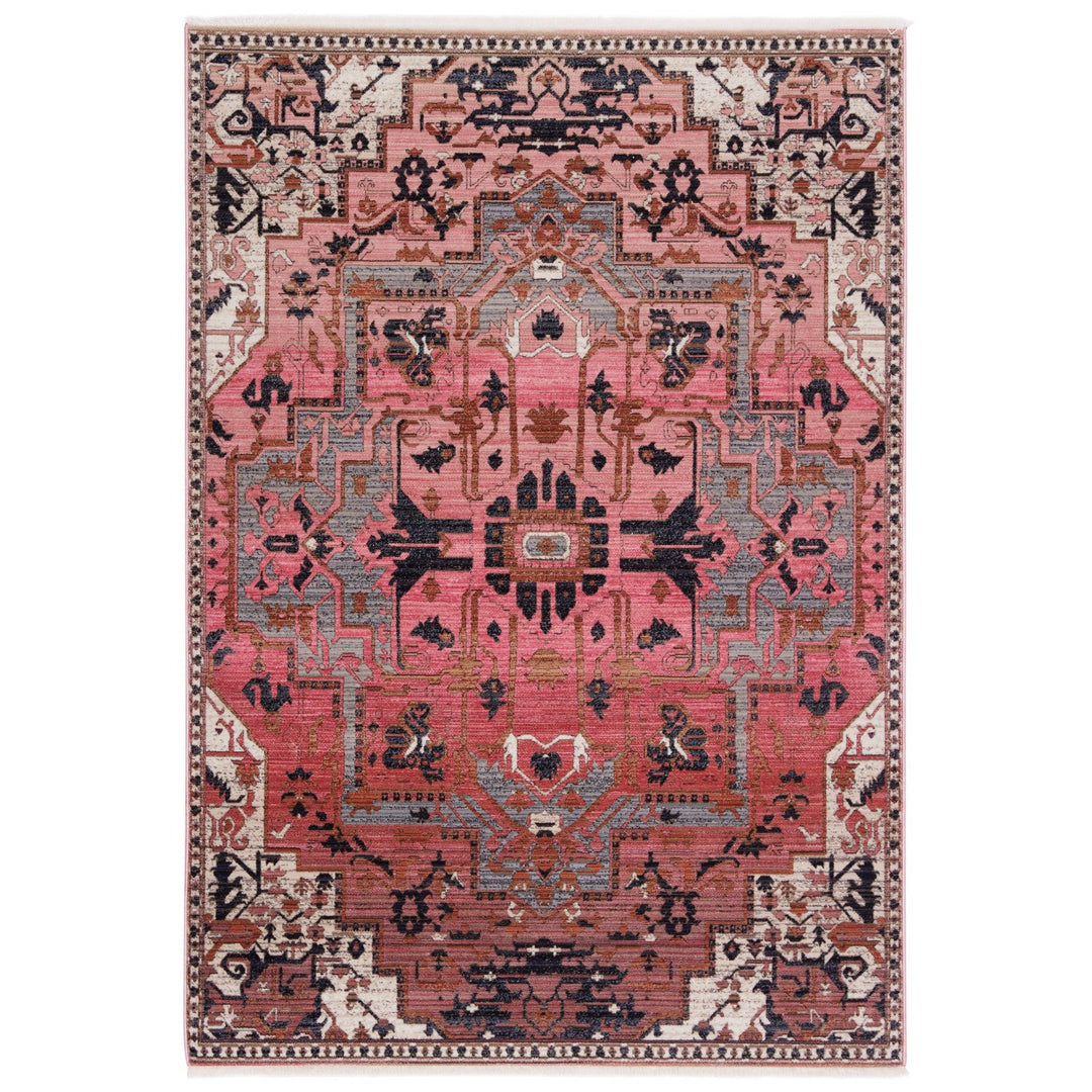 Vibe by Jaipur Living Bellona Medallion Pink/ Gray Area Rug (5'X8')