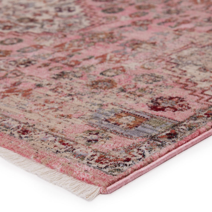 Vibe by Jaipur Living Kerta Medallion Pink/ Beige Area Rug (8'X10'6")