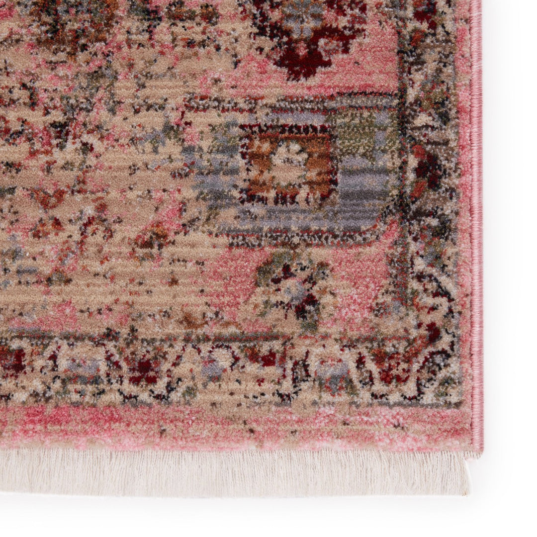 Vibe by Jaipur Living Kerta Medallion Pink/ Beige Area Rug (10'X14')