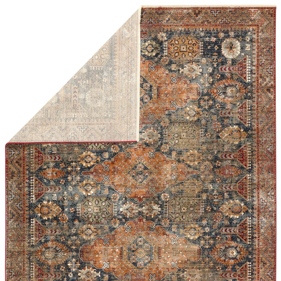 Vibe by Jaipur Living Razia Medallion Navy/ Orange Area Rug (10'X14')