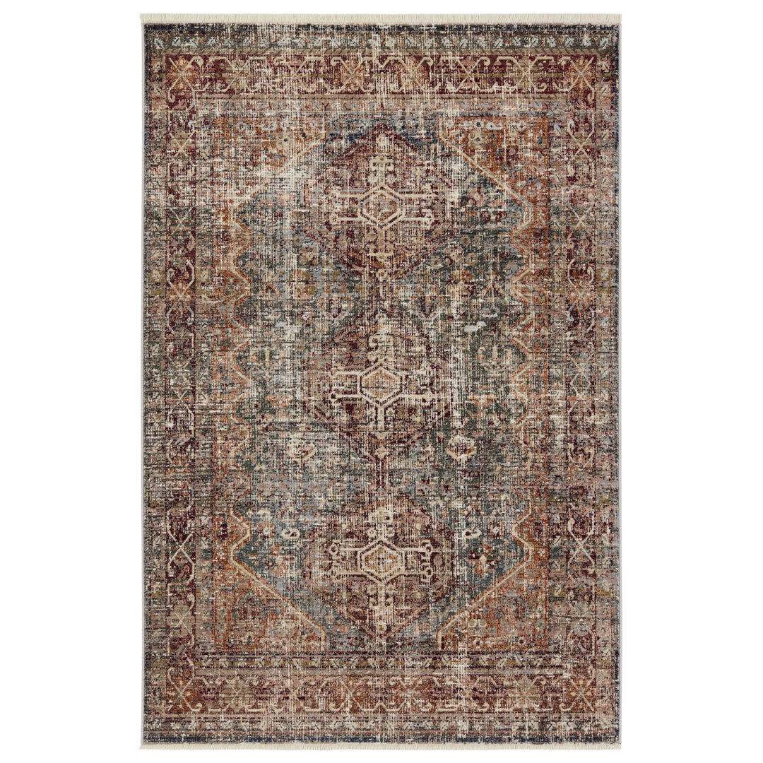 Vibe by Jaipur Living Zakaria Medallion Red/Blue Area Rug (5'X8')