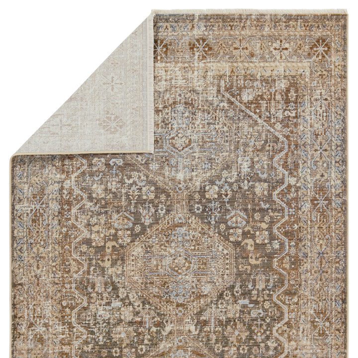 Vibe by Jaipur Living Zakaria Medallion Tan/Taupe Area Rug (5'X8')