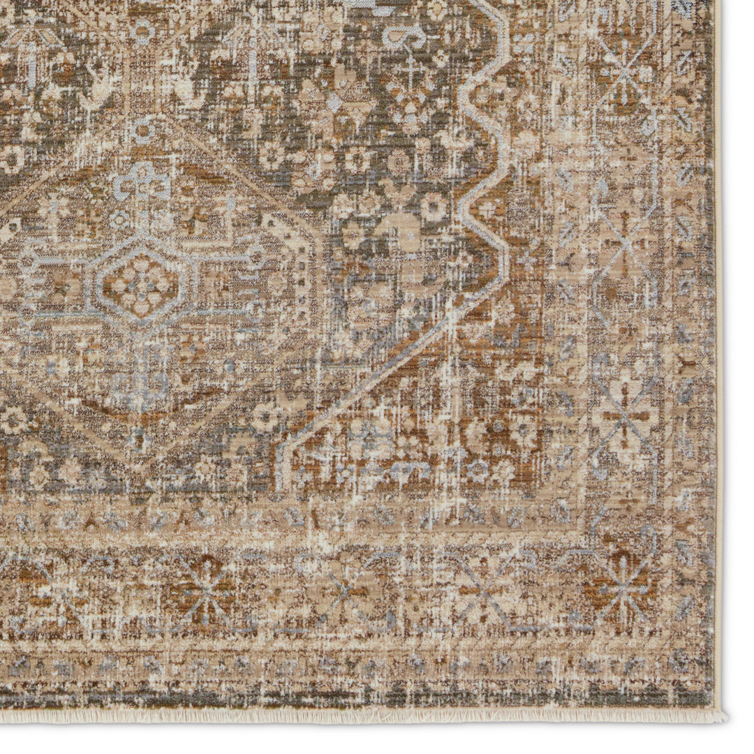 Vibe by Jaipur Living Zakaria Medallion Tan/Taupe Area Rug (5'X8')