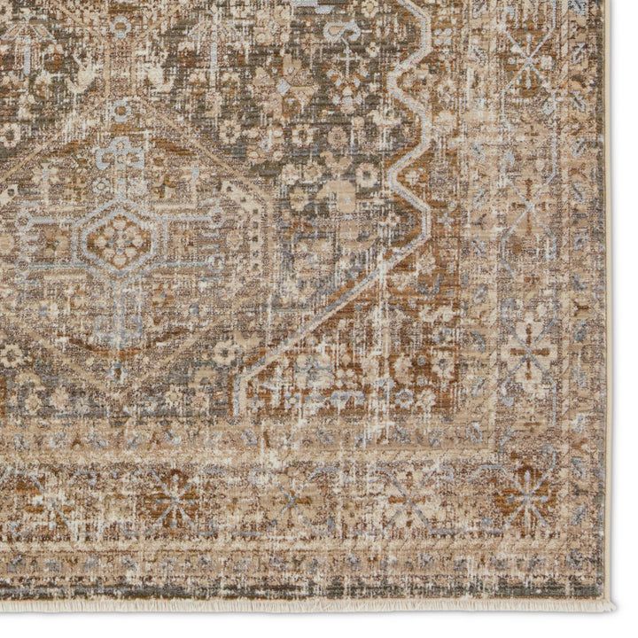 Vibe by Jaipur Living Zakaria Medallion Tan/Taupe Area Rug (5'X8')