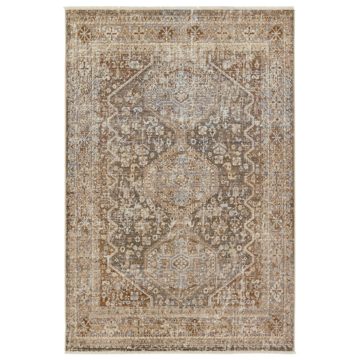 Vibe by Jaipur Living Zakaria Medallion Tan/Taupe Area Rug (5'X8')