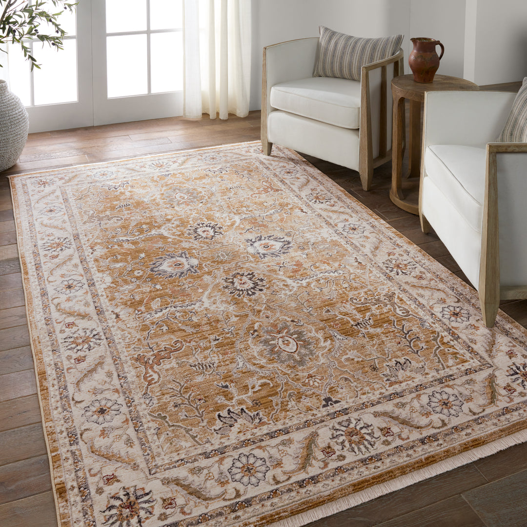 Vibe by Jaipur Living Romano Medallion Brown/ Cream Area Rug (8'X10'6")