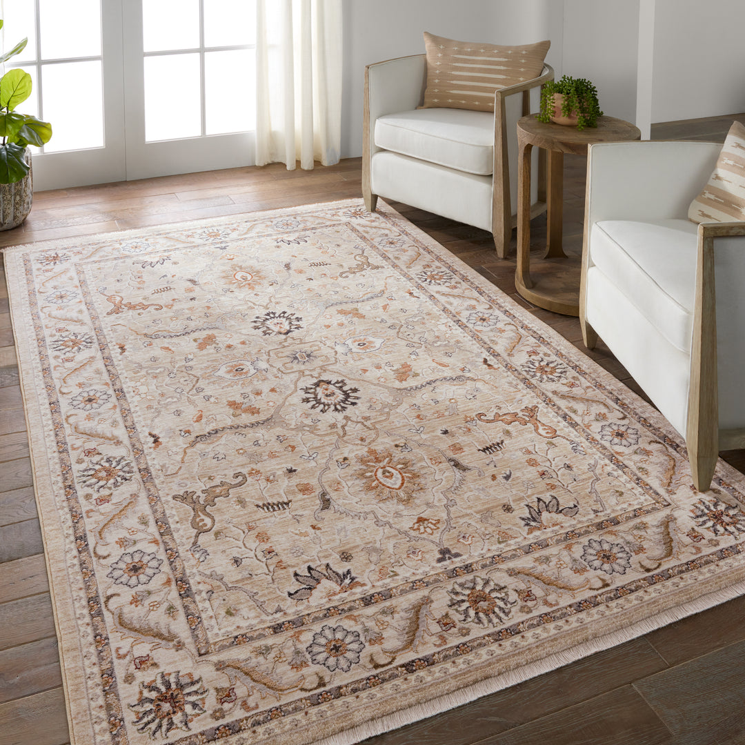 Vibe by Jaipur Living Romano Medallion Beige/ Orange Area Rug (5'X8')