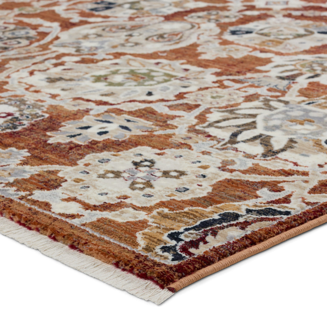 Vibe by Jaipur Living Althea Floral Orange/ Cream Area Rug (8'X10'6")