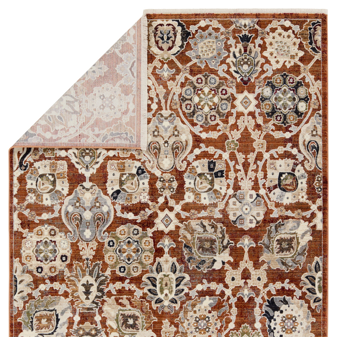 Vibe by Jaipur Living Althea Floral Orange/ Cream Area Rug (8'X10'6")