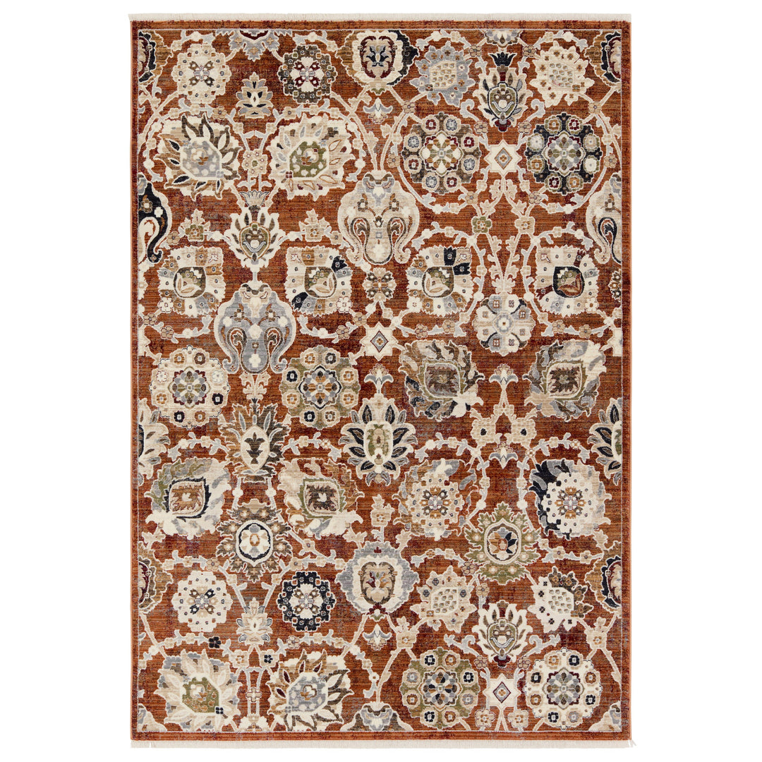 Vibe by Jaipur Living Althea Floral Orange/ Cream Area Rug (10'X14')