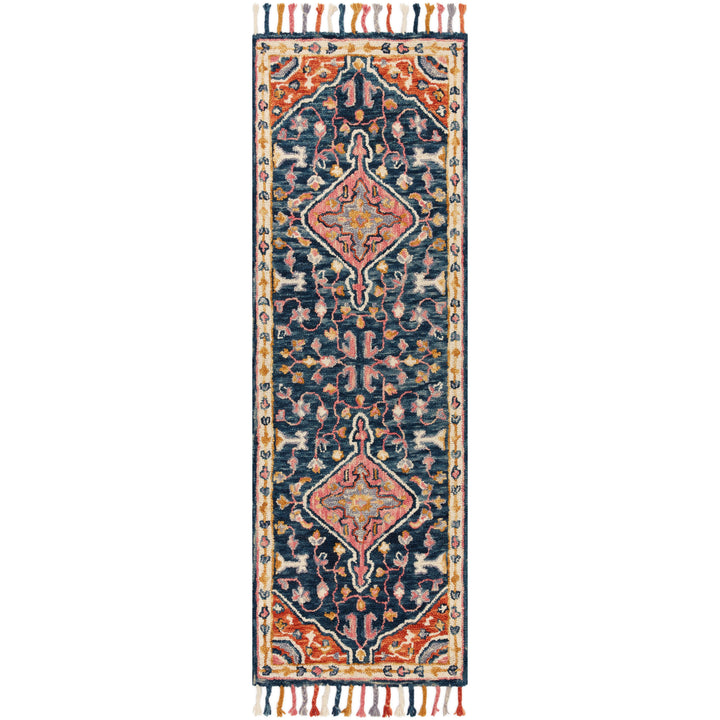 Loloi Zharah Navy / Multi 18" x 18" Sample Rug