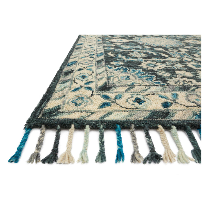 Loloi Zharah Teal / Grey 18" x 18" Sample Rug