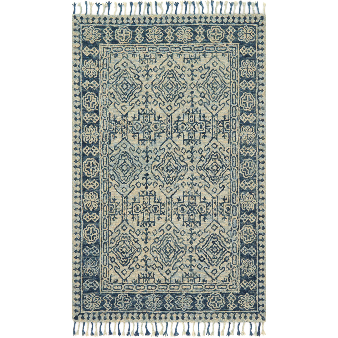 Loloi Zharah Mist / Blue 18" x 18" Sample Rug