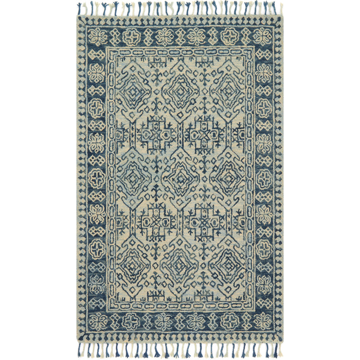 Loloi Zharah Mist / Blue 18" x 18" Sample Rug