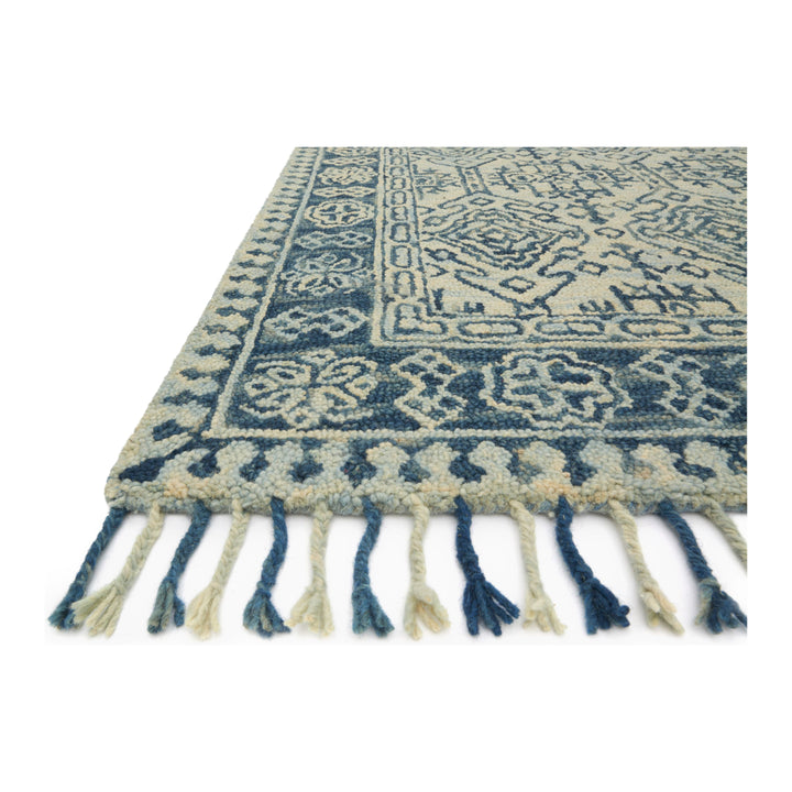 Loloi Zharah Mist / Blue 3'-6" x 5'-6" Accent Rug