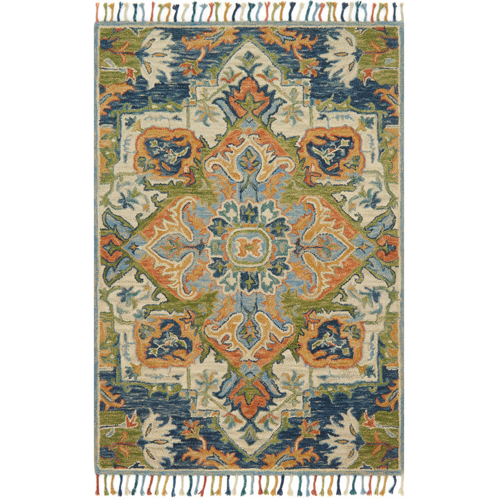 Loloi Zharah Blue / Multi 18" x 18" Sample Rug