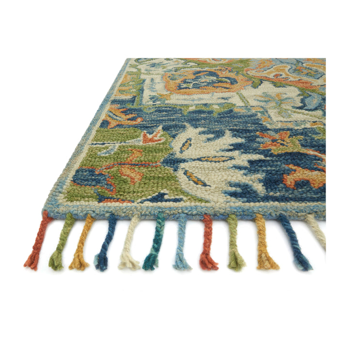 Loloi Zharah Blue / Multi 18" x 18" Sample Rug