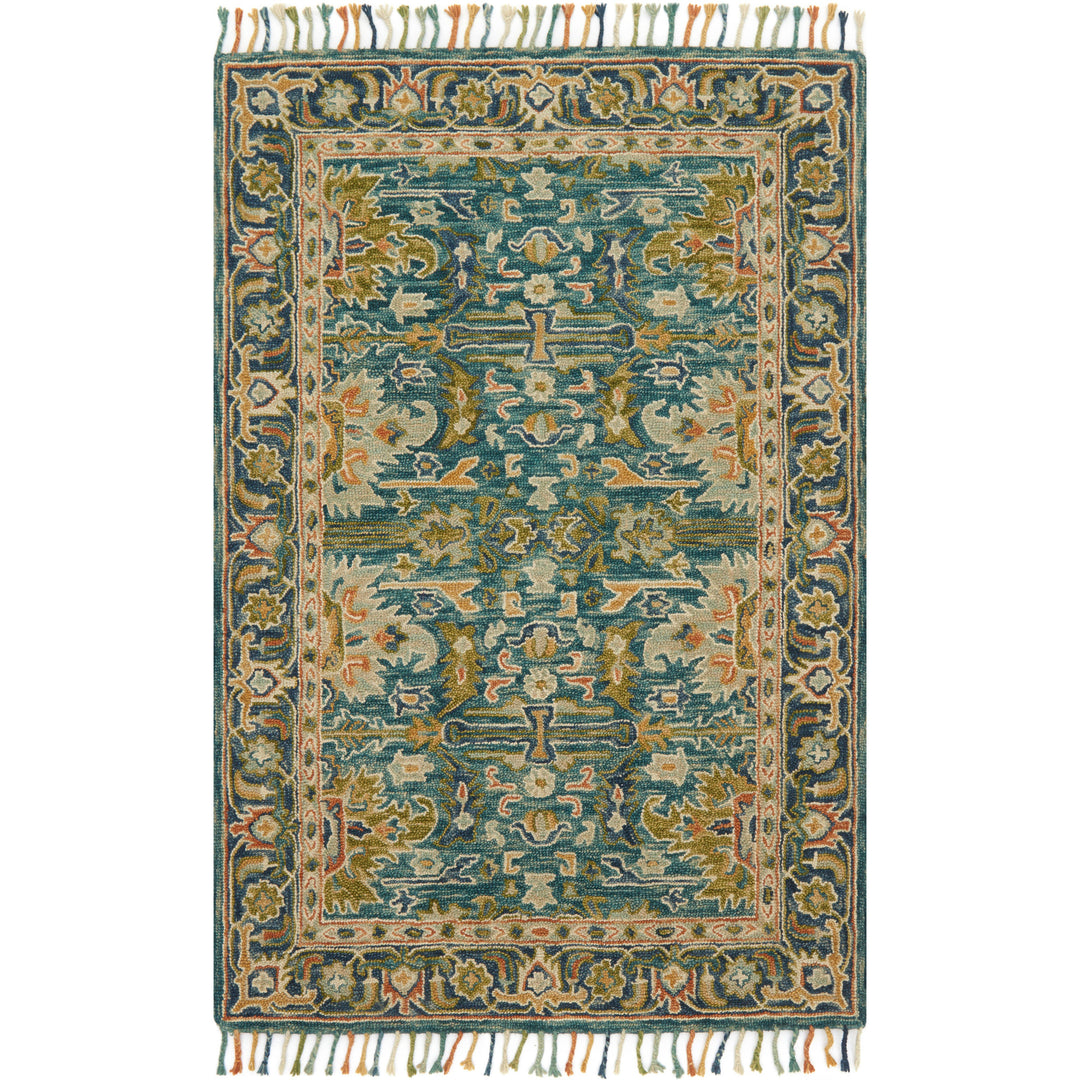 Loloi Zharah Blue / Navy 18" x 18" Sample Rug